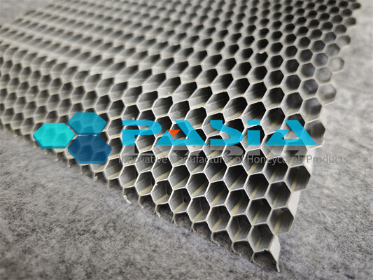 High Specific Surface Area Angled Aluminum Honeycomb Core For Air Purification leverancier